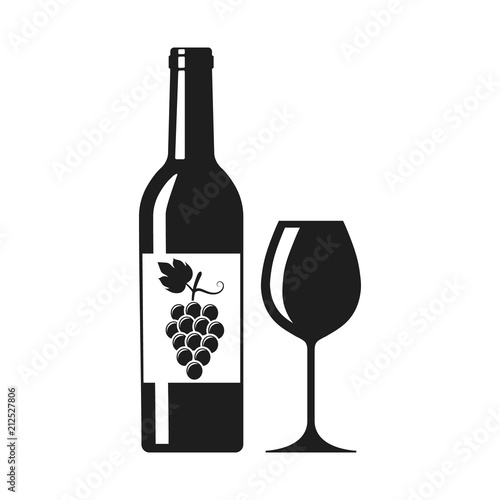 Wine icon. Vector. Isolated.