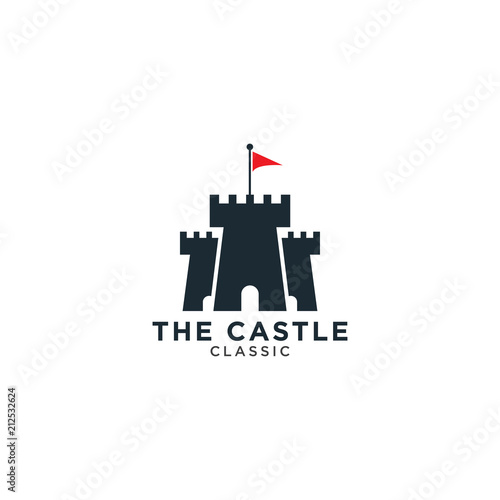 Castle logo design template