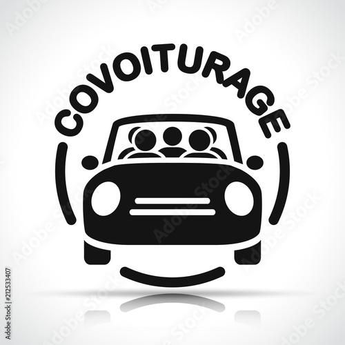French translation for carpooling icon photo
