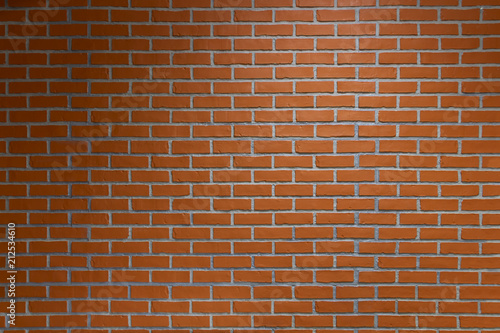 Red brick wall texture background. Surface texture masonry bright cleaned brickwork.