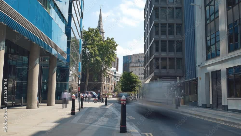 Time lapse. Central London street scene. Time lapse. Central London street scene.