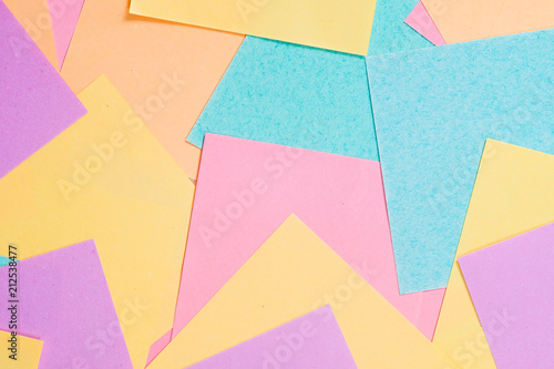 Background of many colored reminder notes