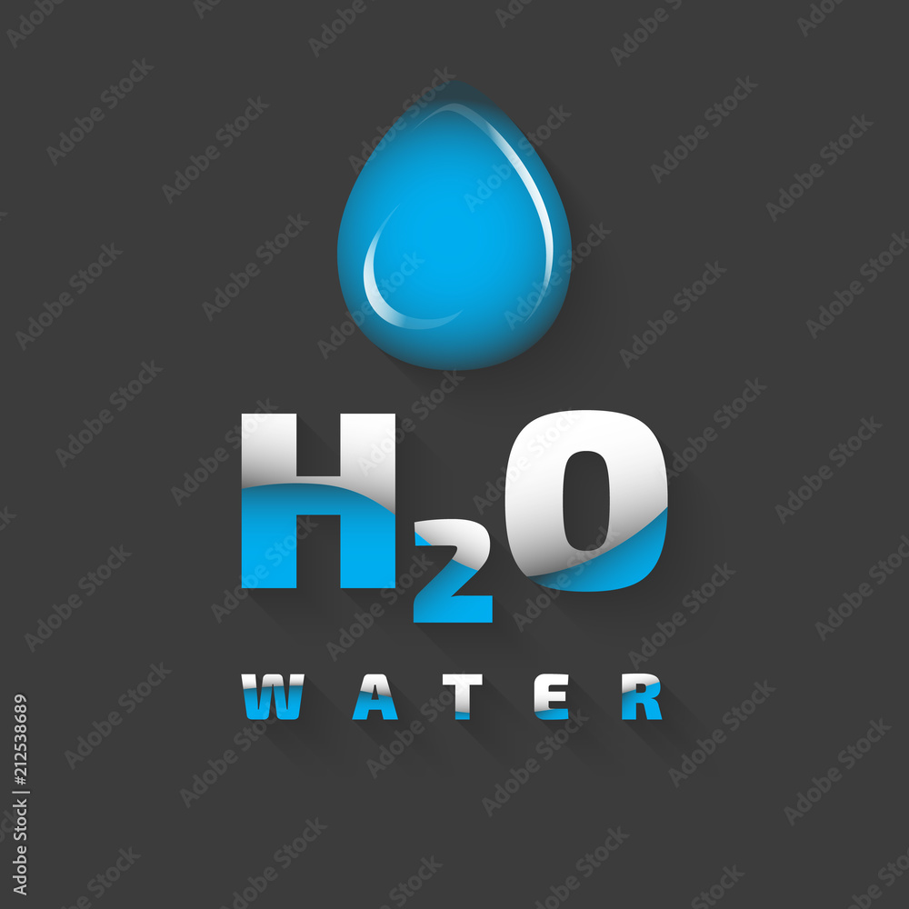 H2O Vector Icon H2O Vector Icon