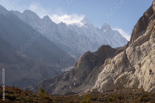Beautiful landscape in Passu village  Gilgit Baltistan  Pakistan
