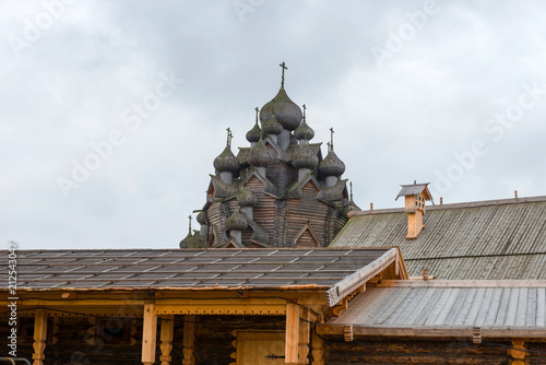 RUSSIA, SAINT PETERSBURG - AUGUST 18, 2017: The Twenty-five-headed church of the Holy virgin (Pokrovskaya church) in the estate Bogoslovka photo