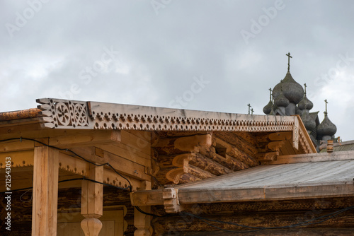 RUSSIA, SAINT PETERSBURG - AUGUST 18, 2017: The Church of the Holy virgin (Pokrovskaya church) in the estate Bogoslovka photo