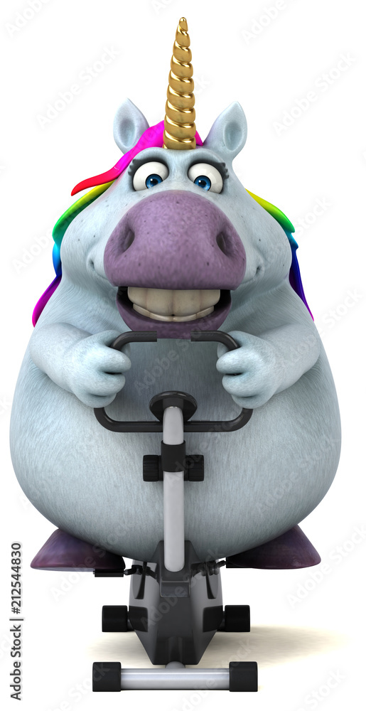 Fun unicorn - 3D Illustration Fun unicorn - 3D Illustration