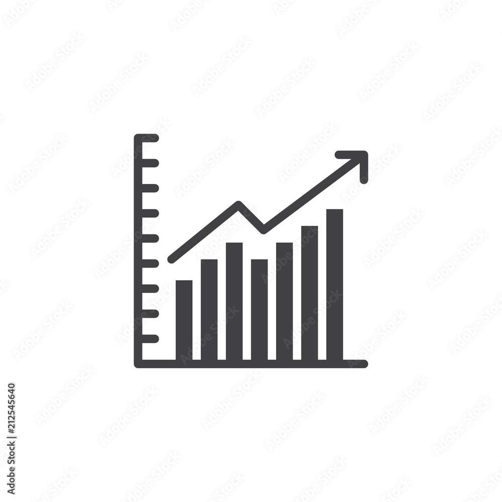 Graph chart vector icon. filled flat sign for mobile concept and web design. Statistics simple solid icon. Growth chart symbol, logo illustration. Pixel perfect vector graphics Graph chart vector icon. filled flat sign for mobile concept and web design. Statistics simple solid icon. Growth chart symbol, logo illustration. Pixel perfect vector graphics