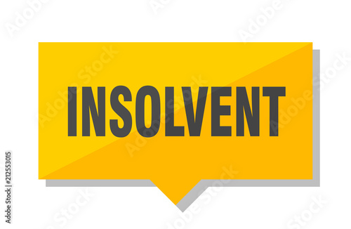 insolvent price tag
