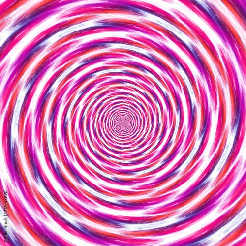 Bright graphic watercolor pink and purple psychedelic abstract background. Art design with little liquid effect. Good for decoration of print production. Surreal vortex artwork. Magic swirl geometry.