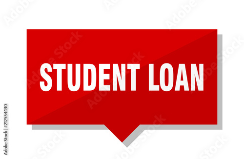student loan red tag