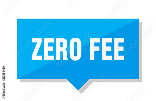 zero fee price tag