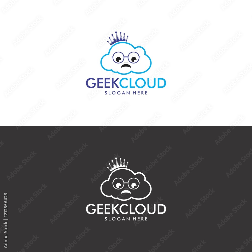 Geek Cloud Logo in Vector Geek Cloud Logo in Vector