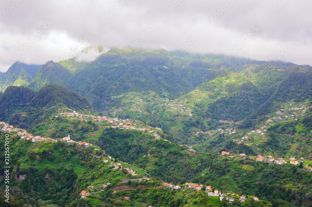 View of mountains on the route Vereda da Penha de Aguia, Madeira Island, Portugal, Europe. View of mountains on the route Vereda da Penha de Aguia, Madeira Island, Portugal, Europe.