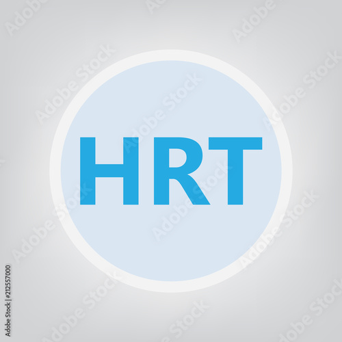 HRT (Hormone Replacement Therapy)- vector illustration