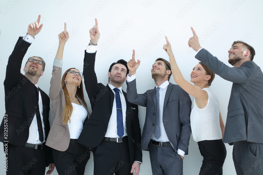 group of business people showing up at a copy space. group of business people showing up at a copy space.