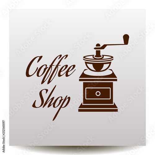 Coffee shop logo - vector illustration