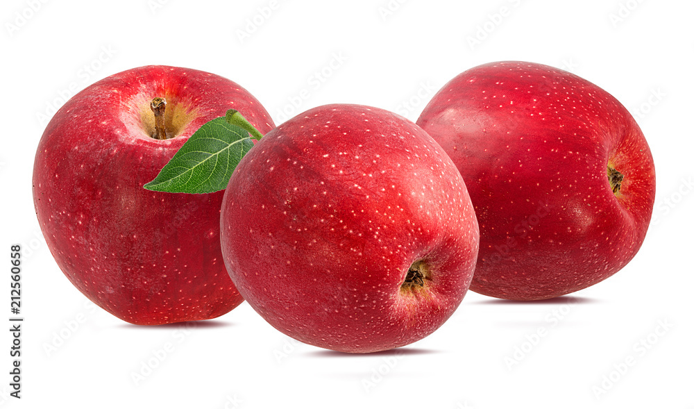 Fresh red apple isolated on white background with clipping path Fresh red apple isolated on white background with clipping path