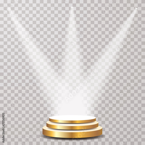 three golden spots