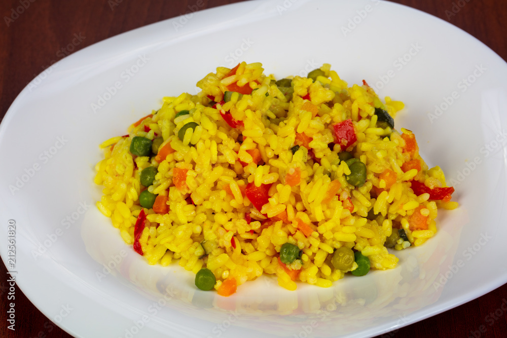 Rice with vegetables Rice with vegetables