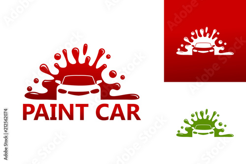 Paint Car Logo Template Design Vector, Emblem, Design Concept, Creative Symbol, Icon
