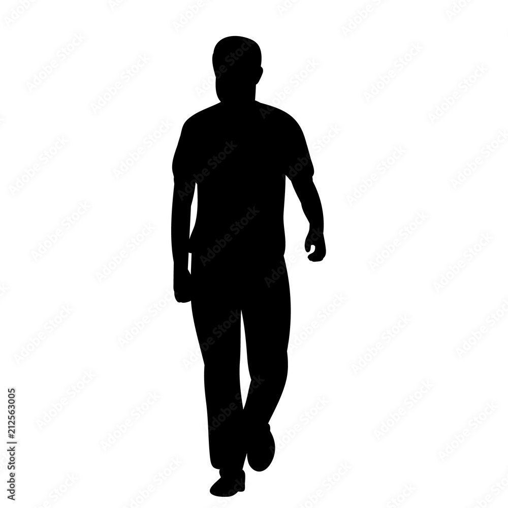 Obraz premium isolated, silhouette man