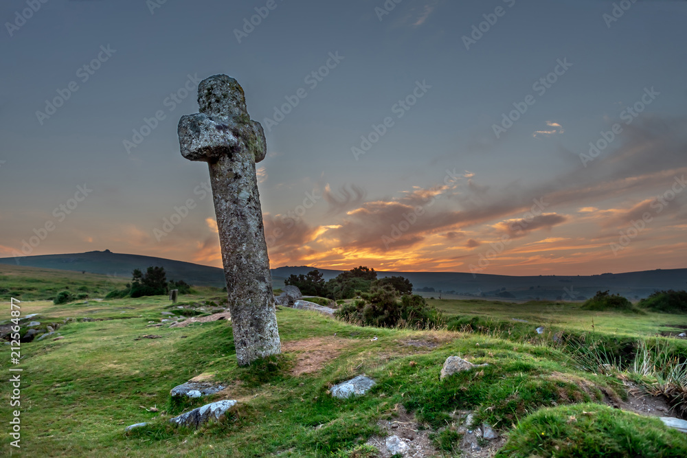 Windy Post, Dartmoor, Devon, England