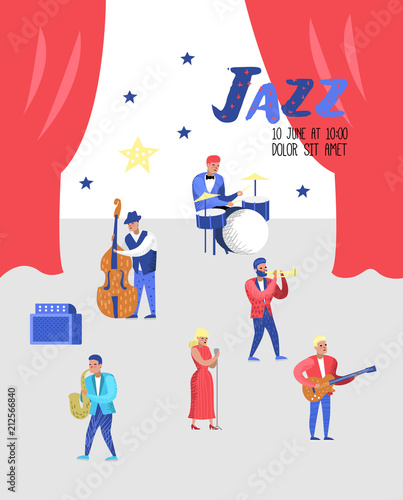 Canvas Print Jazz Concert Poster, Banner