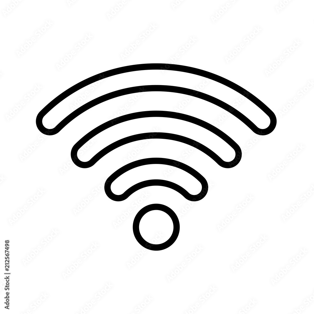Vektor Wi-Fi Symbol Vektor Wi-Fi Symbol