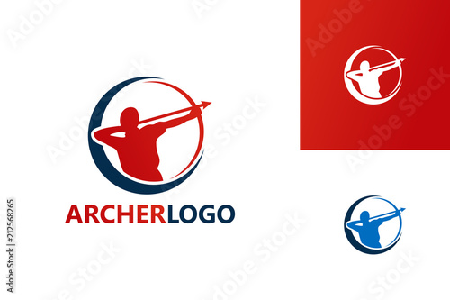 Archer Logo Template Design Vector, Emblem, Design Concept, Creative Symbol, Icon