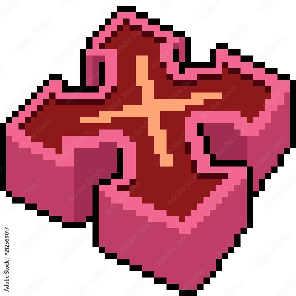 Fototapeta premium vector pixel art arrow button