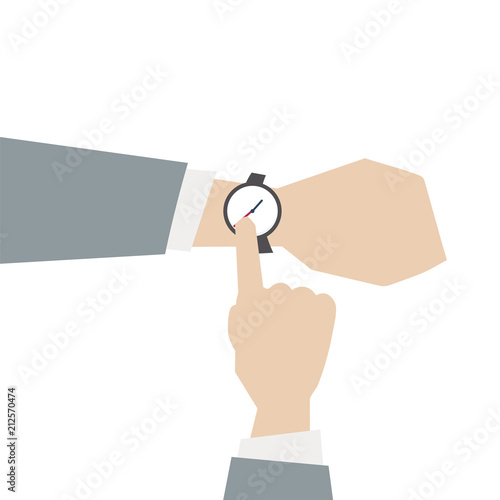 Illustration of a wrist watch