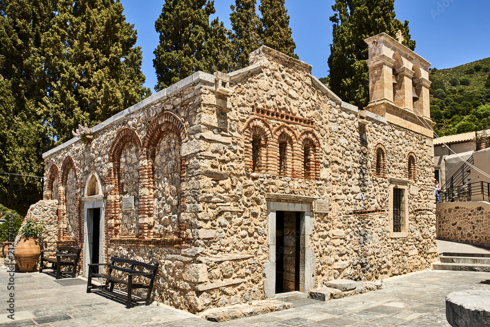 Greece. Crete. Church in the monastery of Kera Cardiotissa