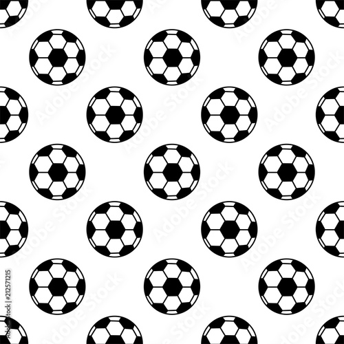 Football Icon Seamless Pattern  Soccer Ball Seamless Pattern