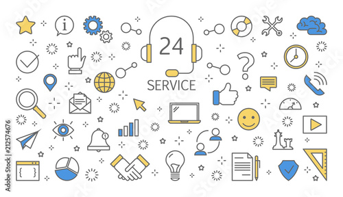 Customer service concept illustration