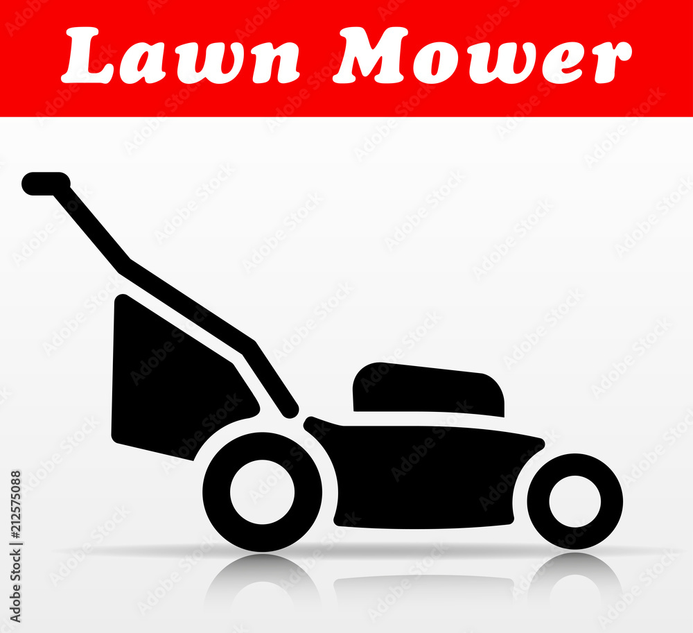 lawn mower vector icon design lawn mower vector icon design