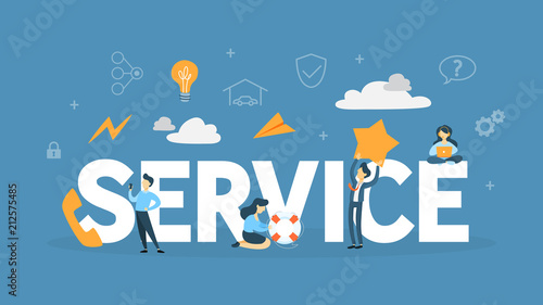 Customer service concept illustration