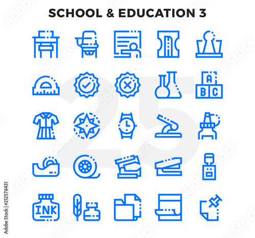 Dashed Outline Icons Pack for UI. Pixel perfect thin line vector icon set for web design and website application.