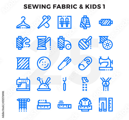 Dashed Outline Icons Pack for UI. Pixel perfect thin line vector icon set for web design and website application.