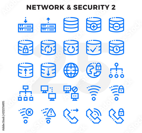 Dashed Outline Icons Pack for UI. Pixel perfect thin line vector icon set for web design and website application.