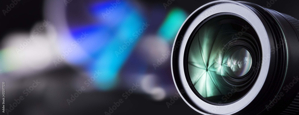 Dslr camera lens isolated. Zoom lens close up. Photography lens background  Stock Photo | Adobe Stock