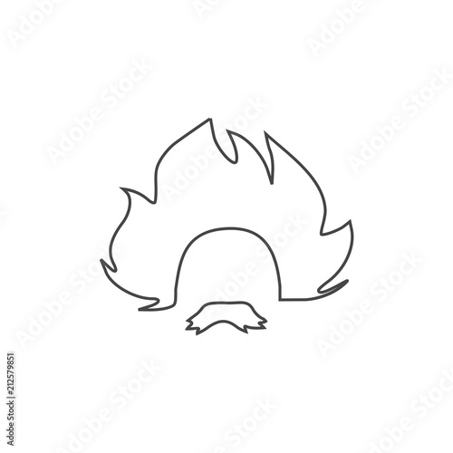 Einstein icon, Professor, scientist logo photo