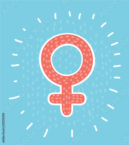 Women hand drawn symbol 