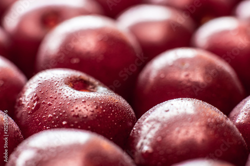 berry closeup with water droplets