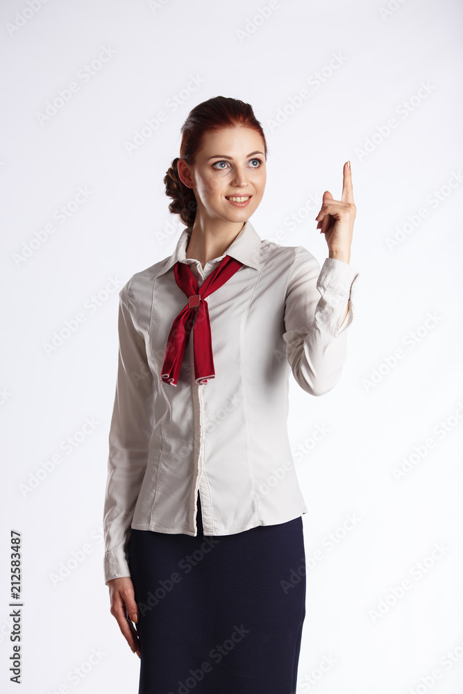 office business woman on white bacground office business woman on white bacground