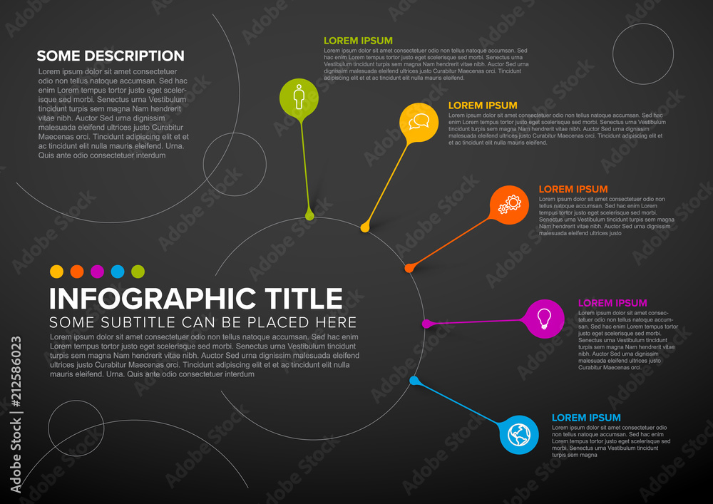 Obraz premium Vector multipurpose Infographic template