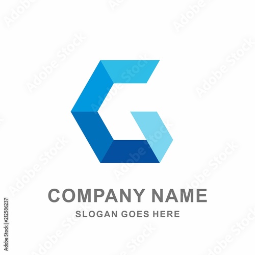 Free Download Monogram Letter G Geometric Square Cube Hexagon Architecture Construction Business Company Stock Vector Logo Design Template - GFXLoad