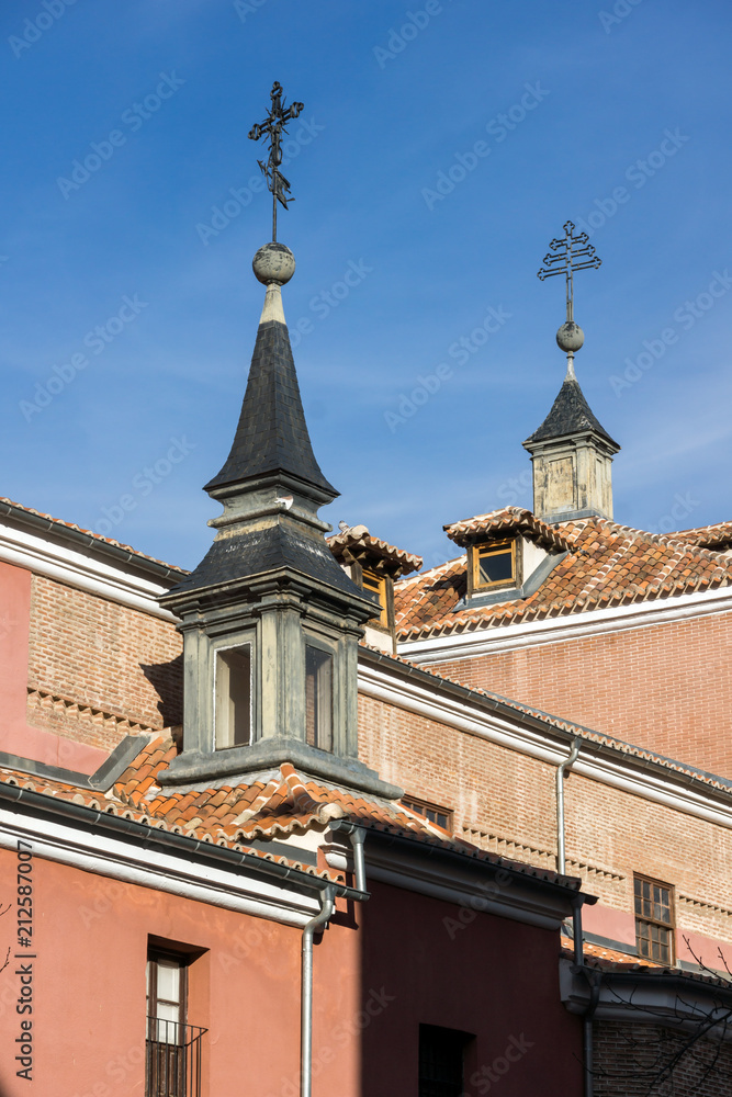 Amazing view of San Pedro el Real church in City of Madrid, Spain