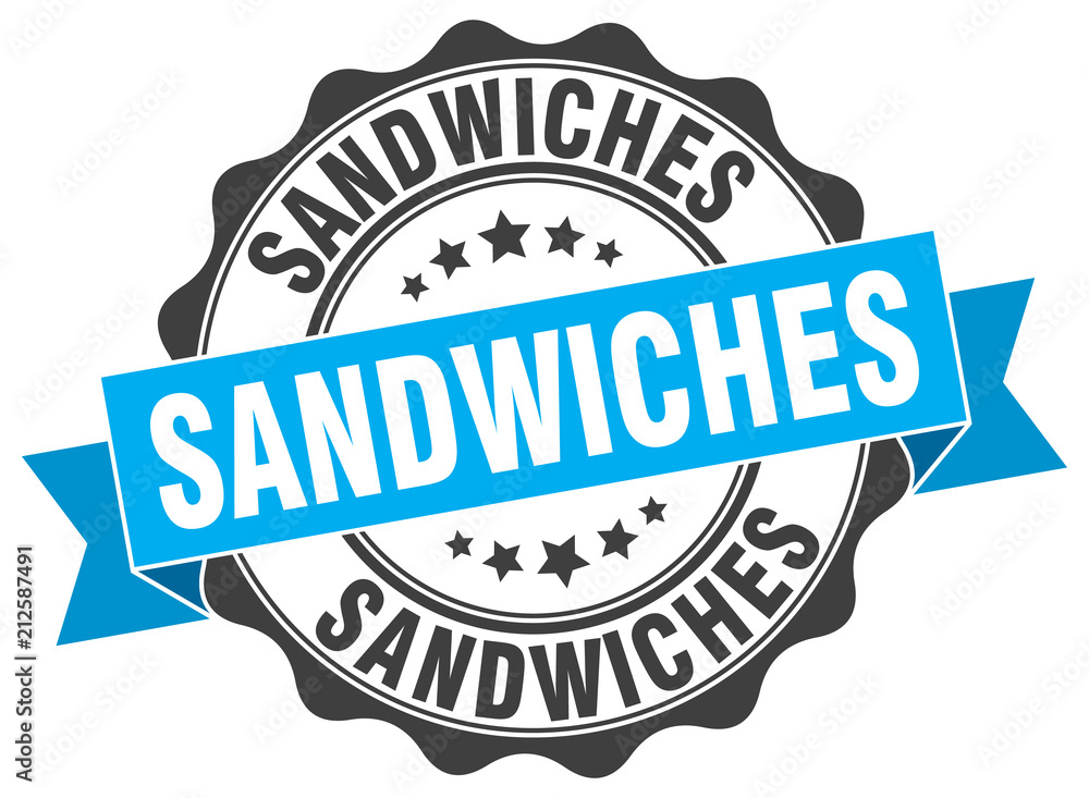 Fototapeta premium sandwiches stamp. sign. seal