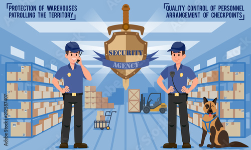 Security Agency. Vector Illustration.
